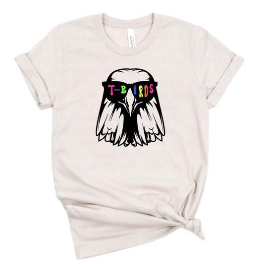 T-Birds Neon Unisex T-Shirt GLASSES