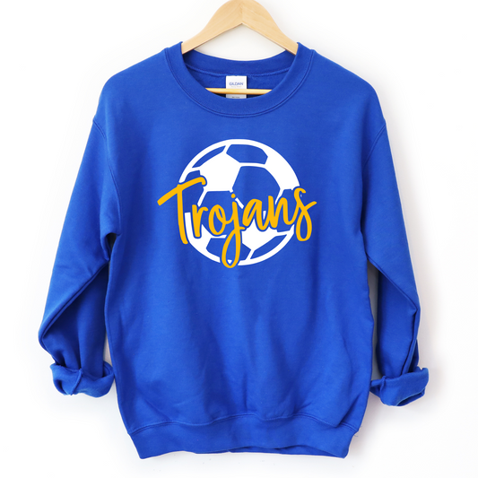 Findlay Unisex Sweatshirt TROJANS SOCCER BLUE
