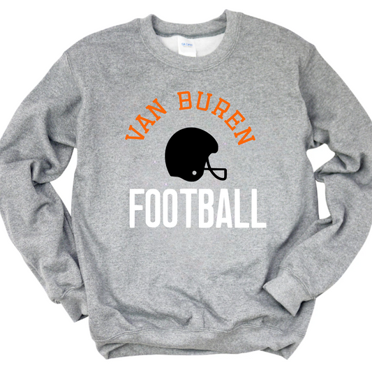 Van Buren Unisex Sweatshirt/ T-Shirt VAN BUREN FOOTBALL GREY