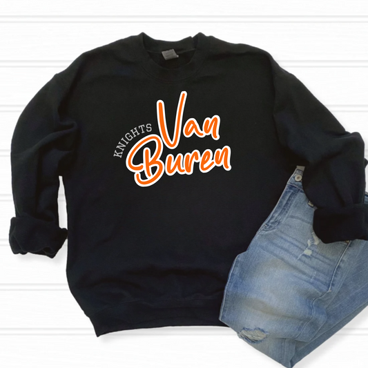 Van Buren Unisex Sweatshirt VAN BUREN KNIGHTS BLACK