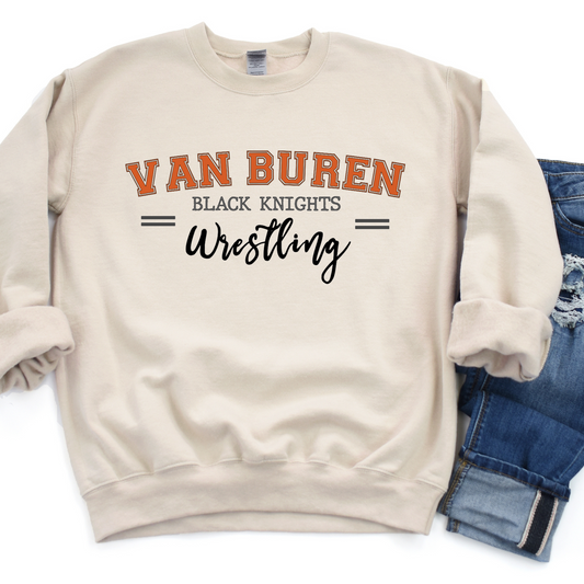 Van Buren Spirit Wear Sweatshirt KNIGHTS WRESTLING