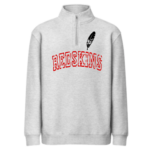 Arcadia Quarter Zip Sweatshirt REDSKINS GREY