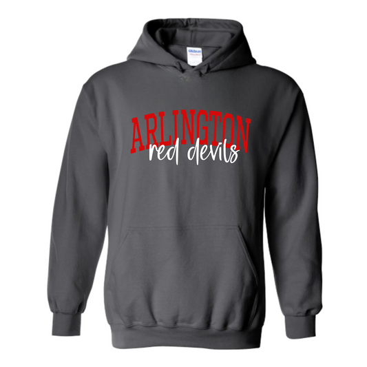 Arlington Unisex Hoodie ARLINGTON RED DEVILS CHARCOAL