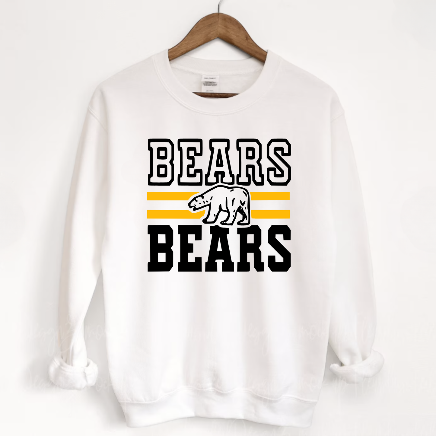 Hardin Northern Unisex Sweatshirt BEARS DOUBLE WHITE