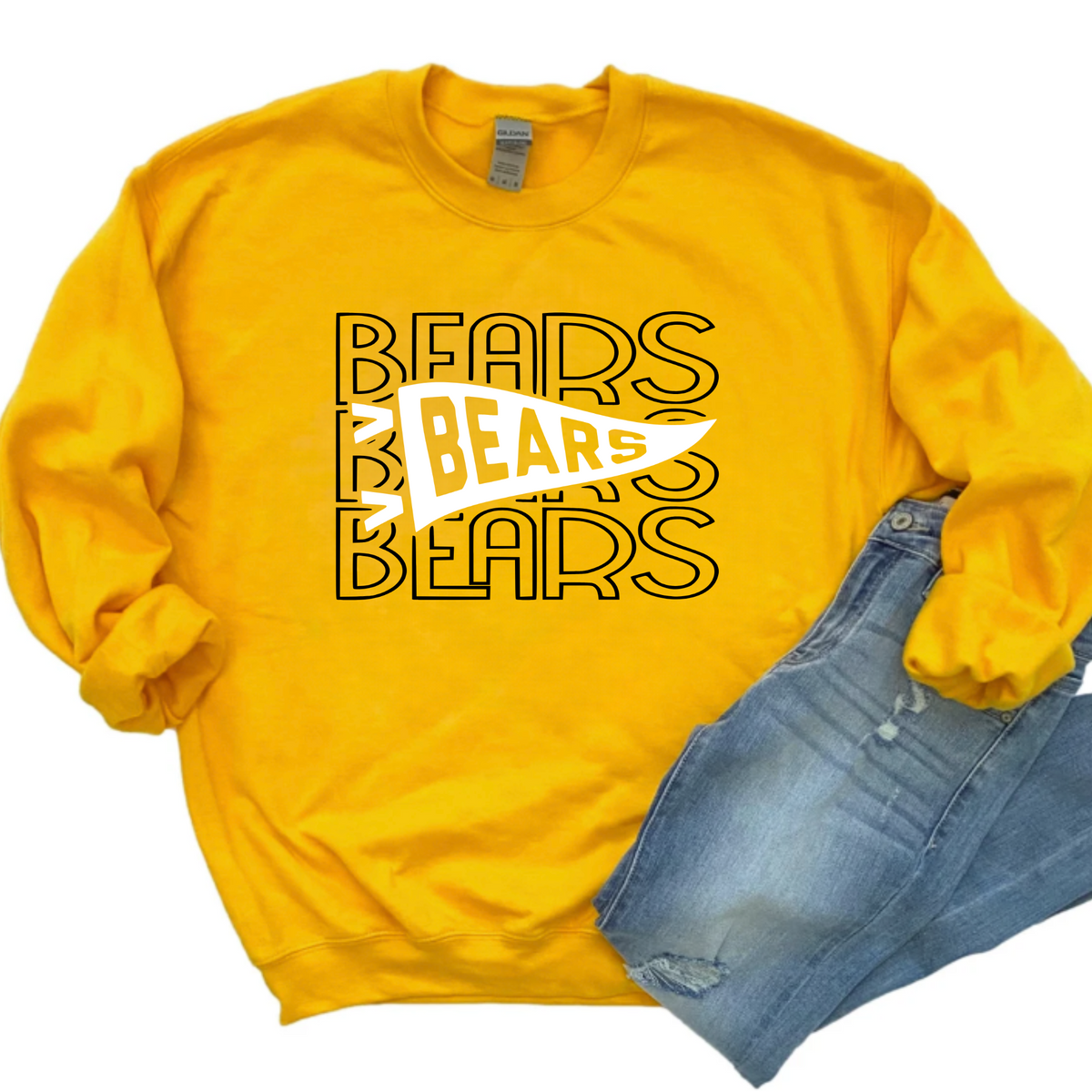 Hardin Norther Unisex Sweatshirt BEARS FLAG GOLD