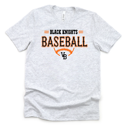Van Buren Unisex T-Shirt BLACK KNIGHTS BASEBALL GREY