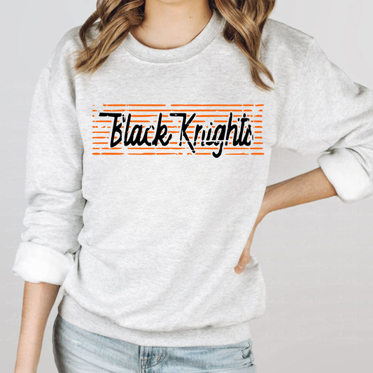 Van Buren Unisex Sweatshirt BLACK KNIGHTS LINES DISTRESSED ASH