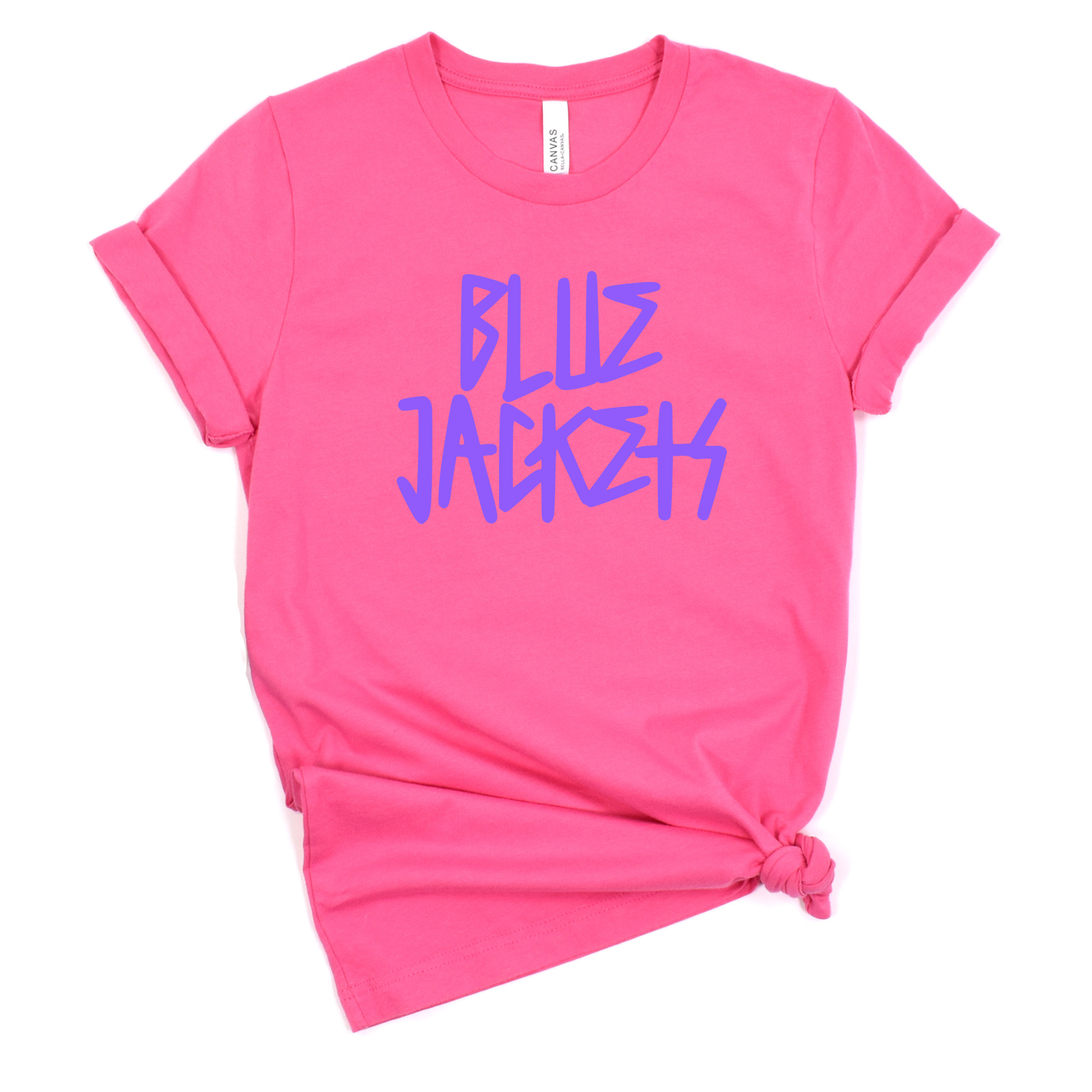 New Riegel Unisex T-Shirt BLUE JACKETS LILAC/SUNSET/CHARITYPINK/TEAL