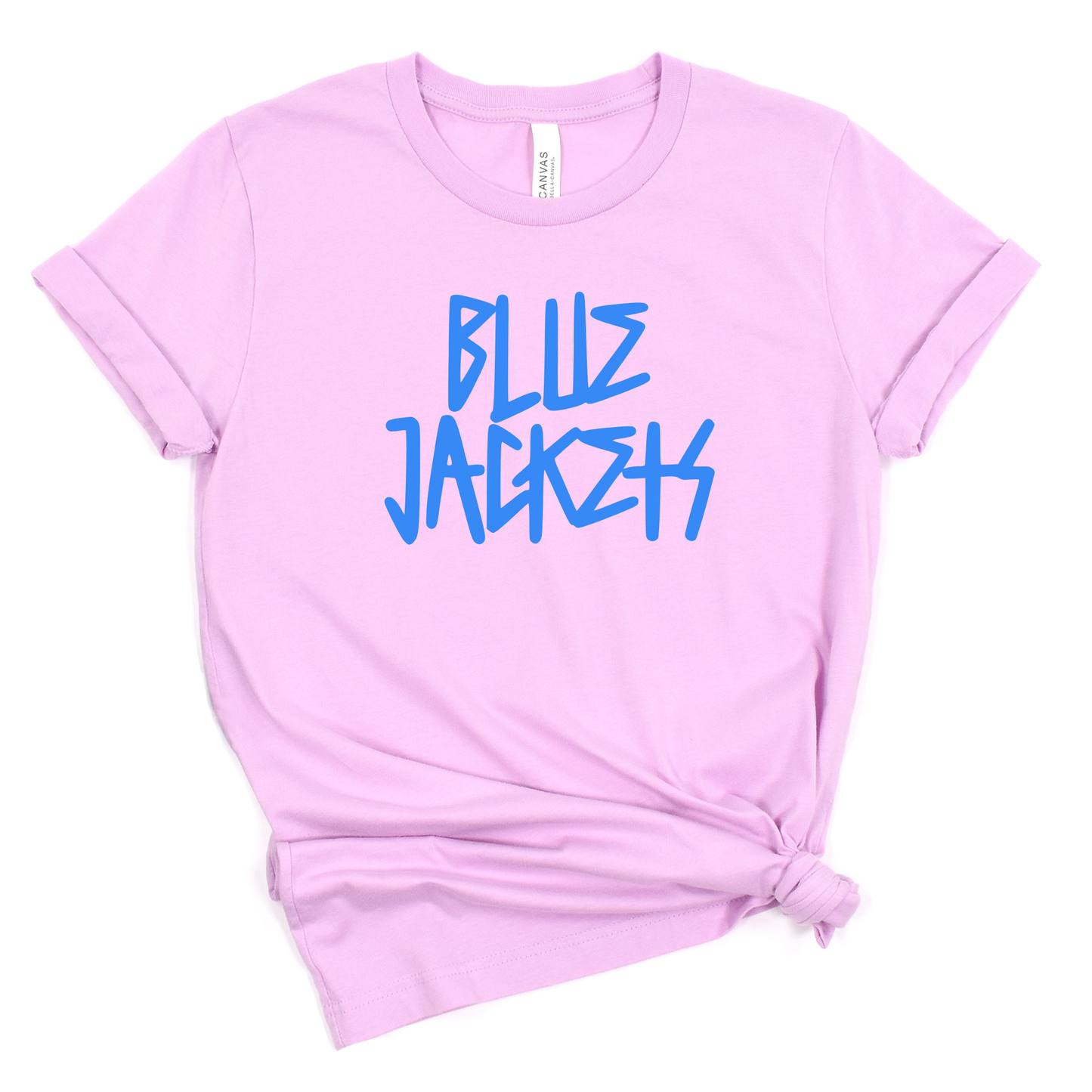 New Riegel Unisex T-Shirt BLUE JACKETS LILAC/SUNSET/CHARITYPINK/TEAL