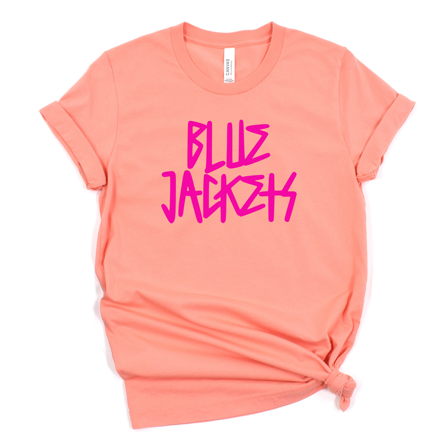 New Riegel Unisex T-Shirt BLUE JACKETS LILAC/SUNSET/CHARITYPINK/TEAL