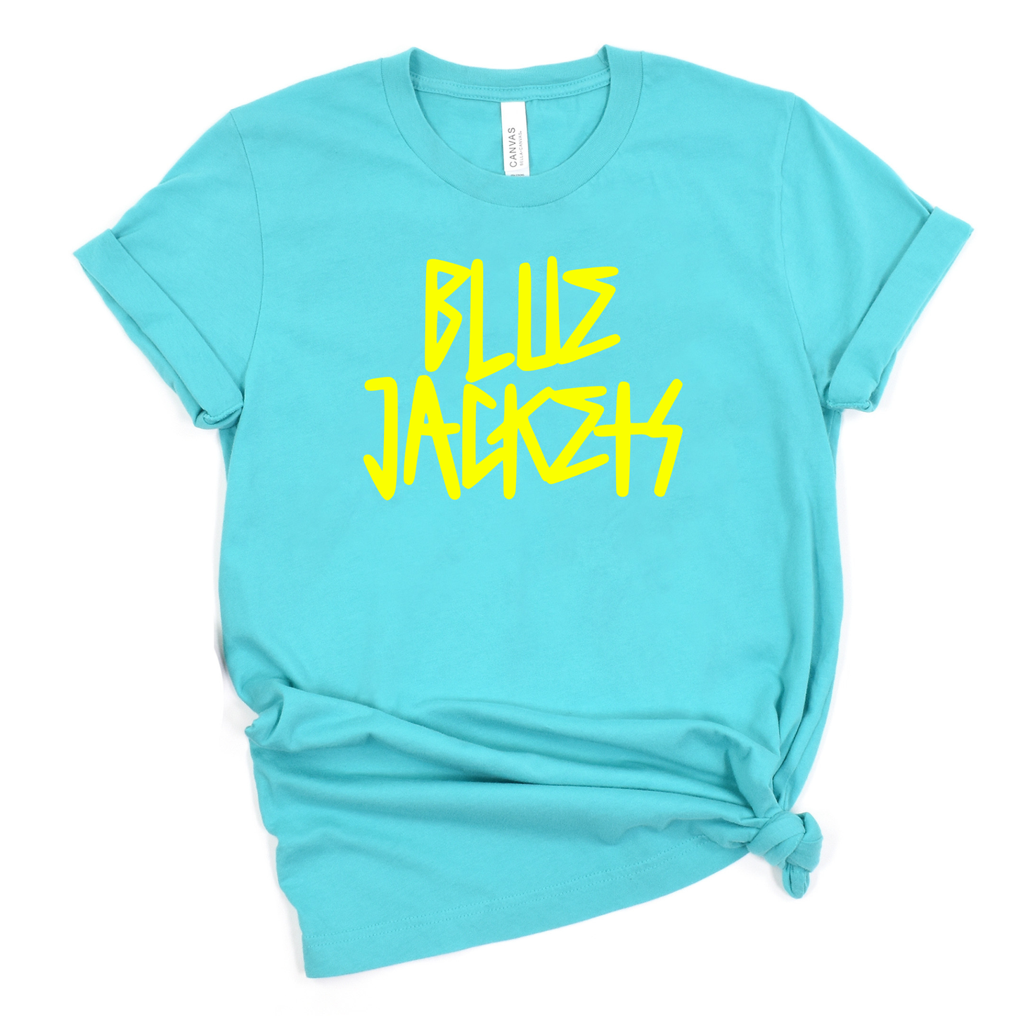 New Riegel Unisex T-Shirt BLUE JACKETS LILAC/SUNSET/CHARITYPINK/TEAL