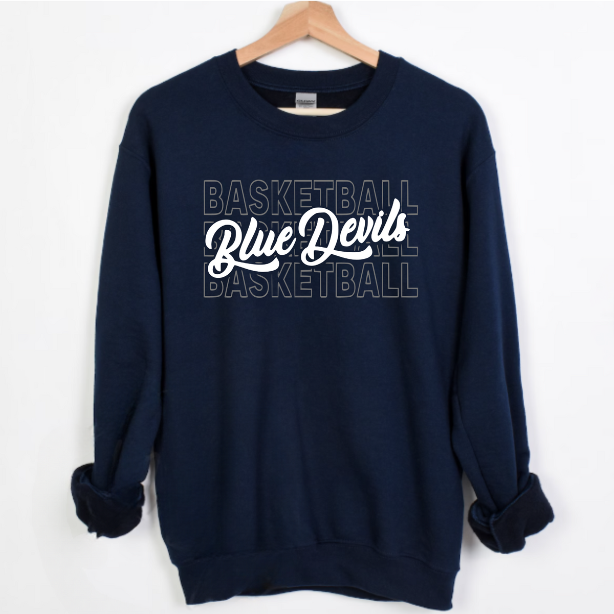 Carey Unisex Sweatshirt BLUE DEVILS BASKETBALL NAVY