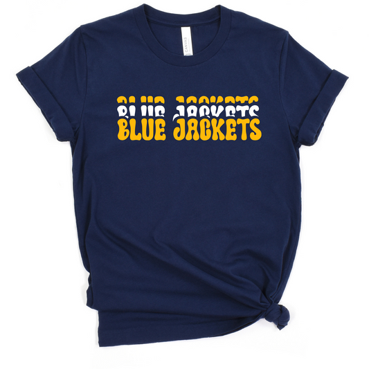New Riegel Unisex T-Shirt BLUE JACKETS RADIANT NAVY