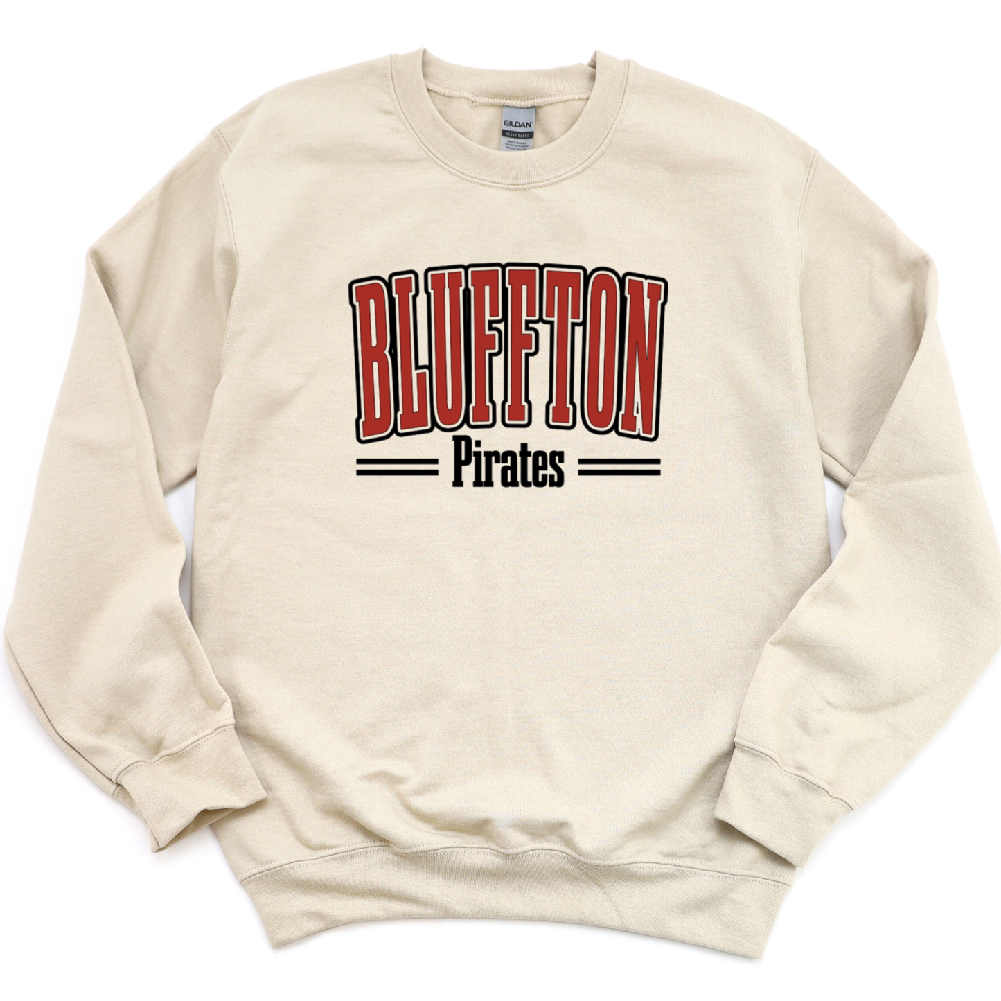 Bluffton Unisex Sweatshirt BLUFFTON PIRATES SAND