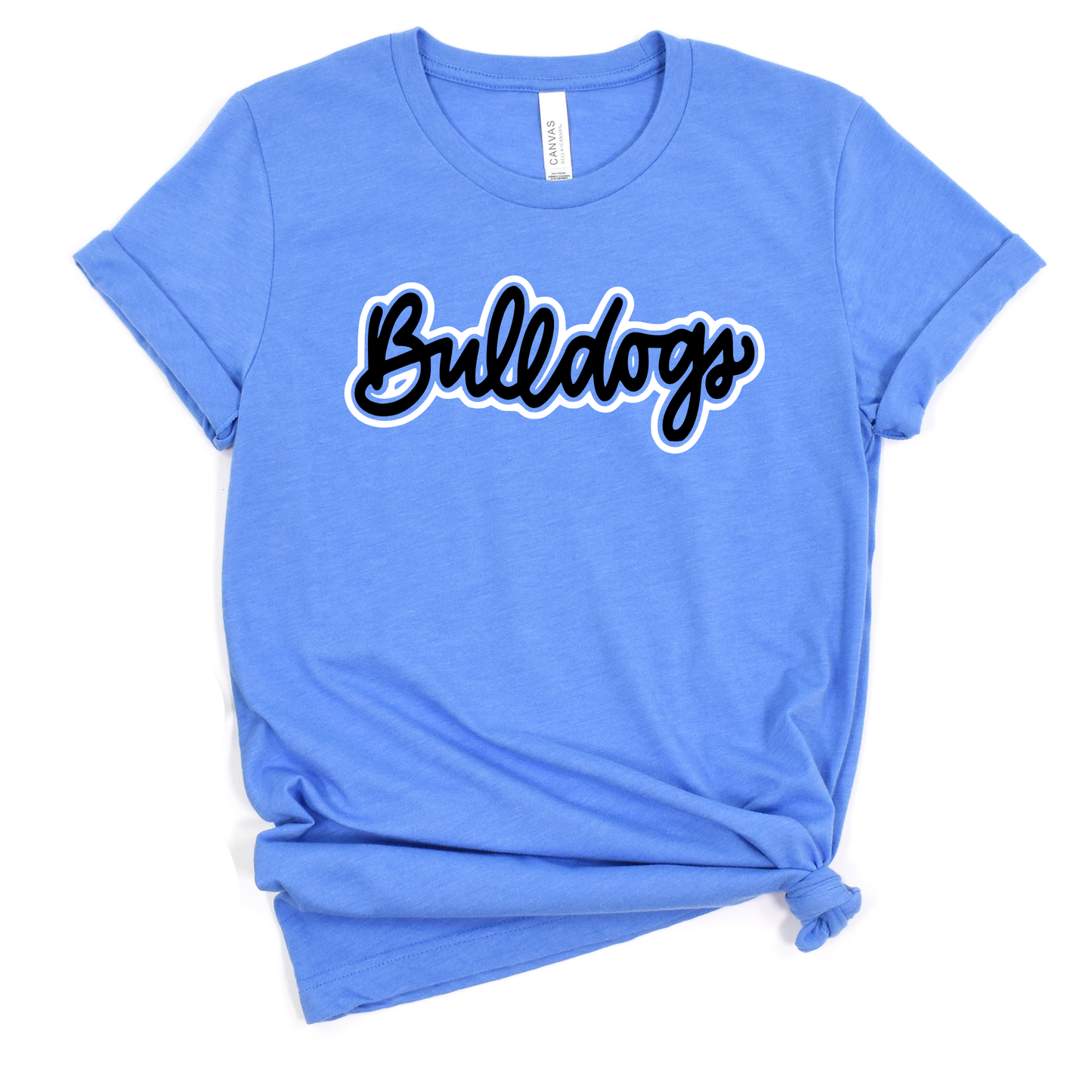 Defiance Unisex T-Shirt BULLDOGS HEATHER BLUE