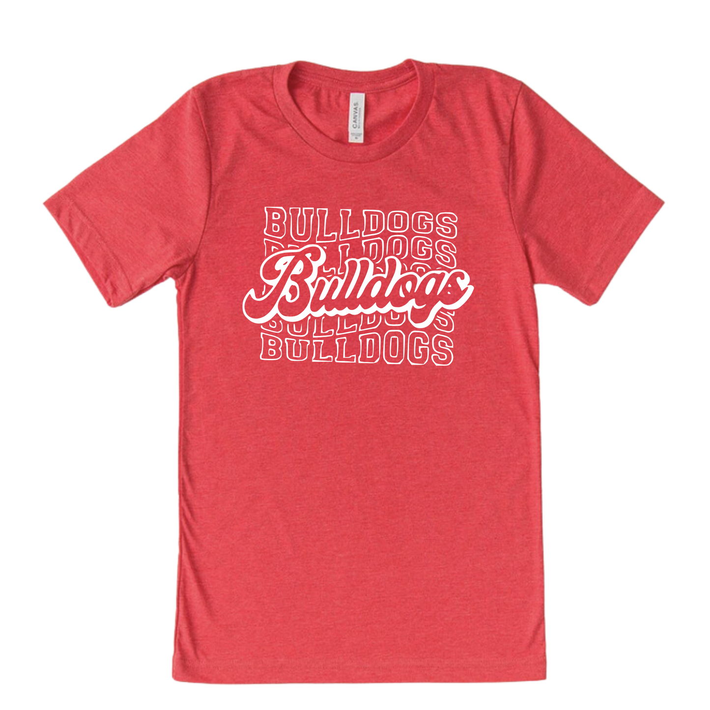 Columbus Grove Unisex T-Shirt BULLDOGS REPEAT RED