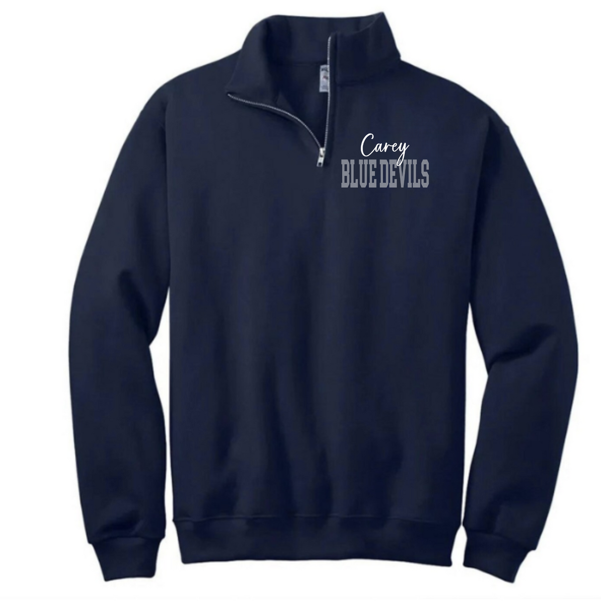 Carey Unisex Quarter Zip Sweatshirt CAREY BLUE DEVILS NAVY
