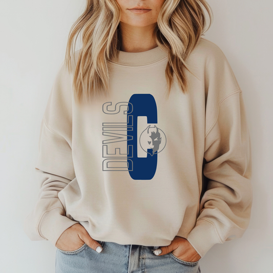 Carey Unisex Sweatshirt DEVILS OUTLINE C