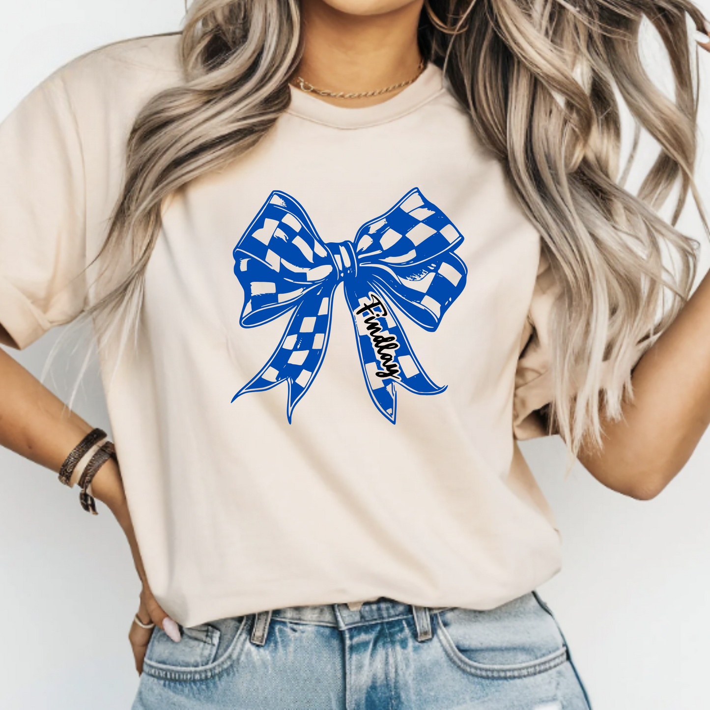 Findlay Unisex T-Shirt CHECKERED BOW