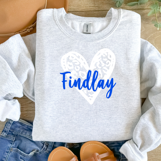 Findlay Unisex Sweatshirt CHEETAH HEART