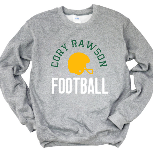 Cory Rawson Unisex Sweatshirt CORY RAWSON FOOTBALL GREY