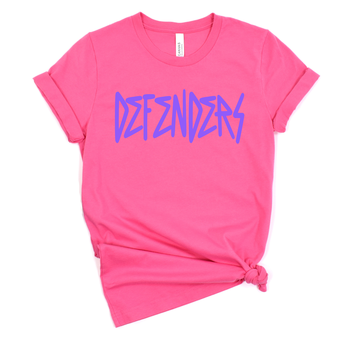 St. Mikes Unisex T-Shirt DEFENDERS LILAC/SUNSET/CHARITYPINK/TEAL