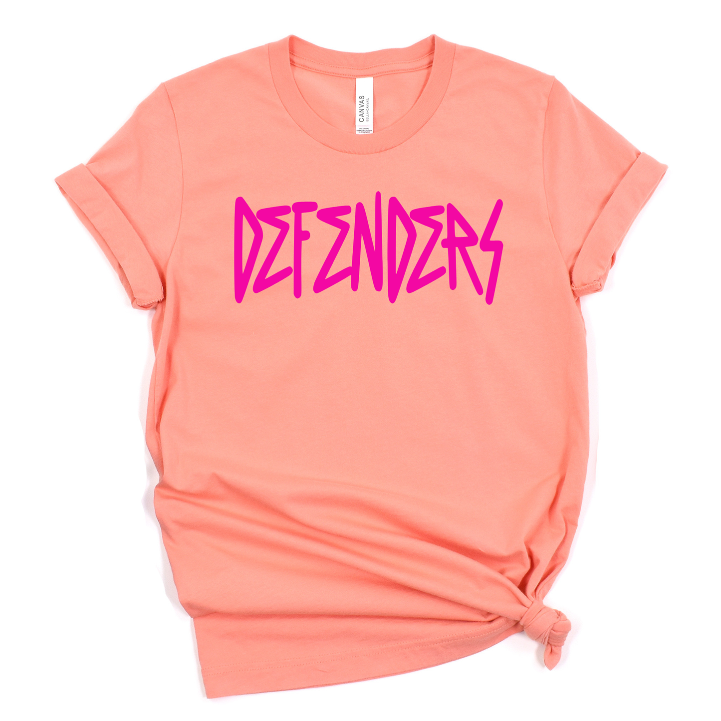 St. Mikes Unisex T-Shirt DEFENDERS LILAC/SUNSET/CHARITYPINK/TEAL