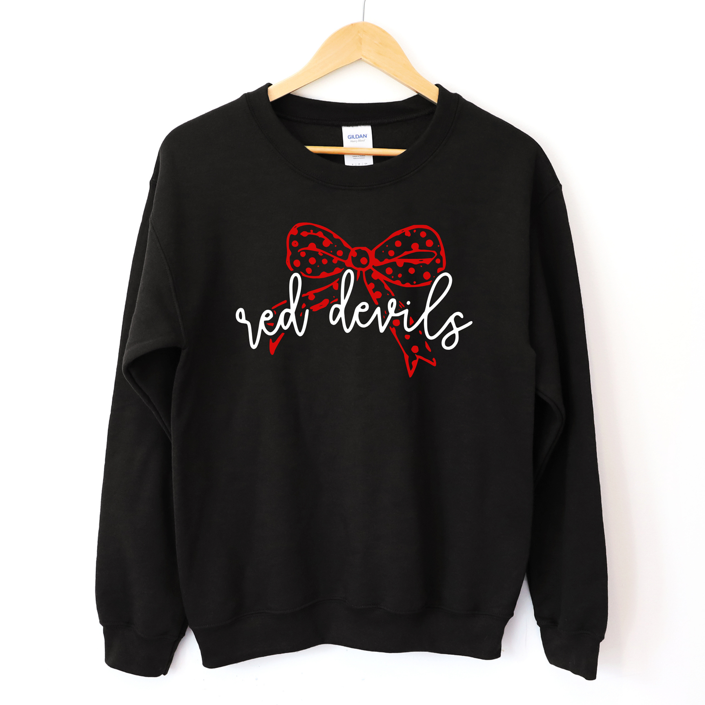 Arlington Unisex Sweatshirt RED DEVILS BOW BLACK