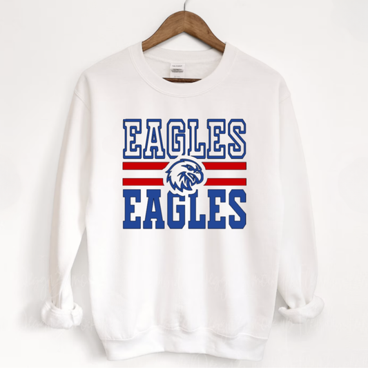 Liberty Benton Unisex Sweatshirt EAGLES DOUBLE WHITE