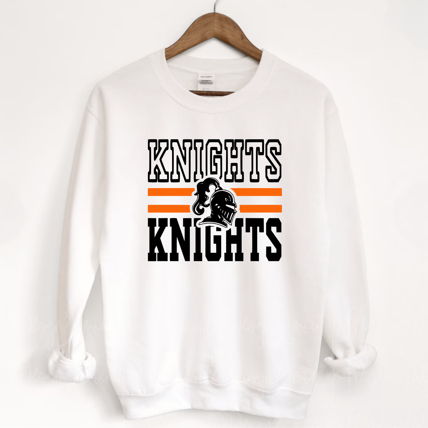 Van Buren Unisex Sweatshirt KNIGHTS DOUBLE WHITE