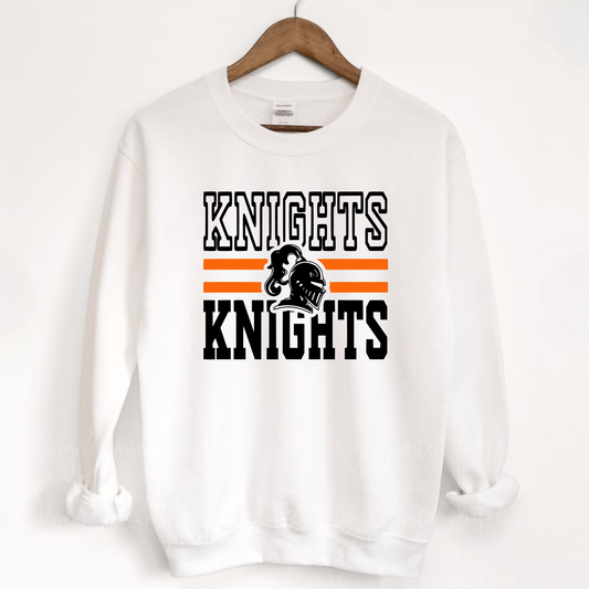 Van Buren Unisex Sweatshirt KNIGHTS DOUBLE WHITE