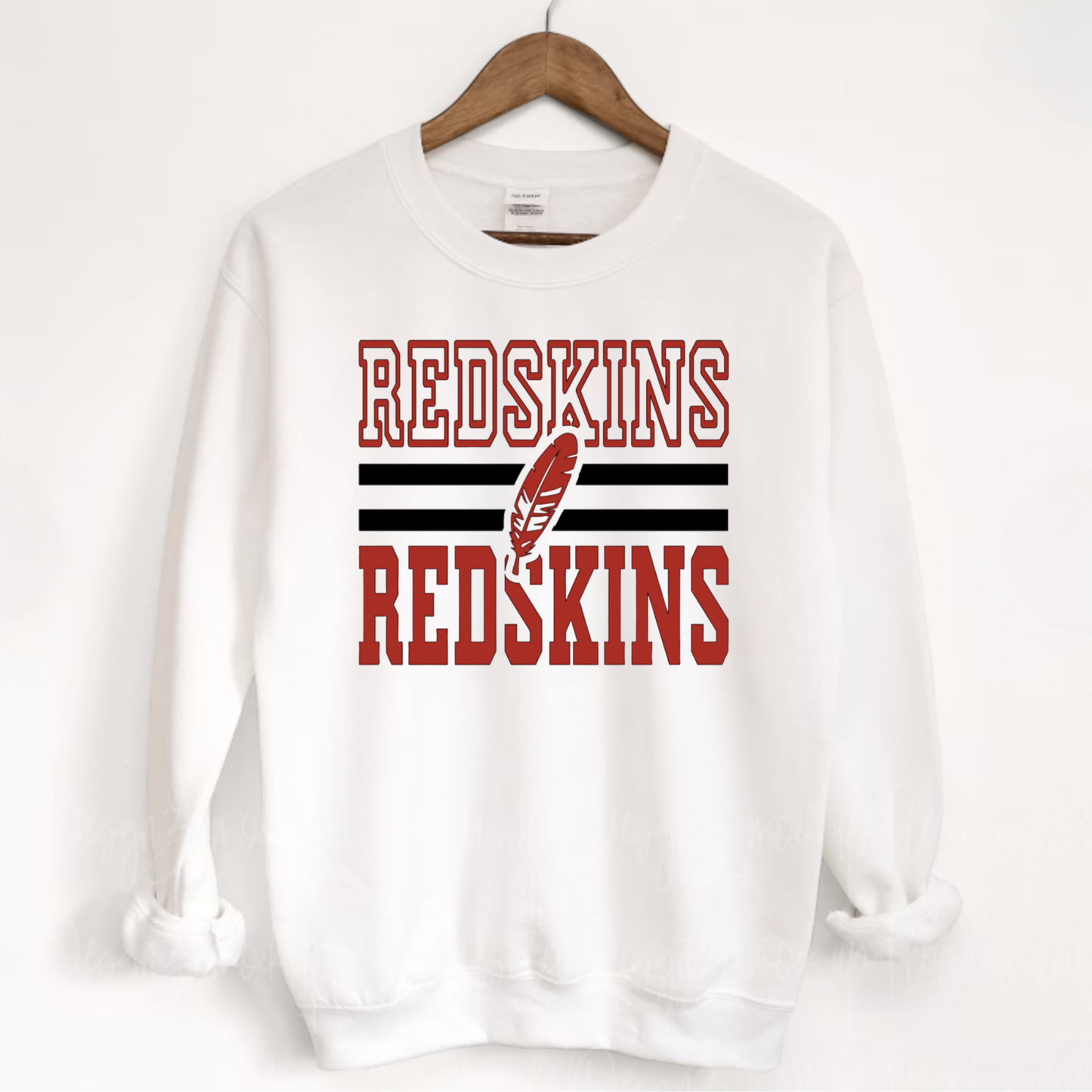 Arcadia Unisex Sweatshirt DOUBLE REDSKINS WHITE