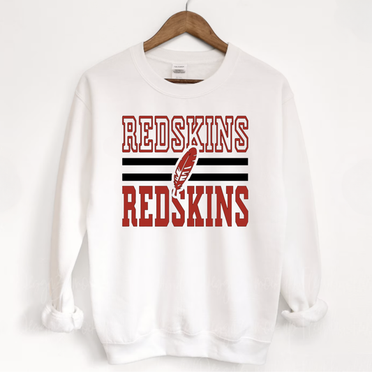 Arcadia Unisex Sweatshirt DOUBLE REDSKINS WHITE