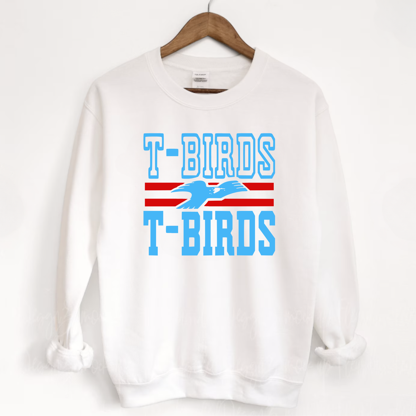 LCC Unisex Sweatshirt DOUBLE TBIRDS WHITE