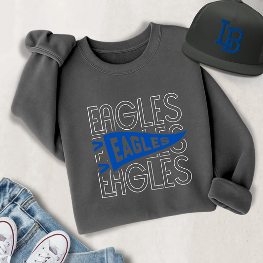 Liberty Benton Unisex Sweatshirt EAGLES FLAG GREY
