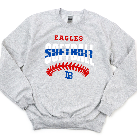 LBYBS Unisex Sweatshirt SOFTBALL GREY