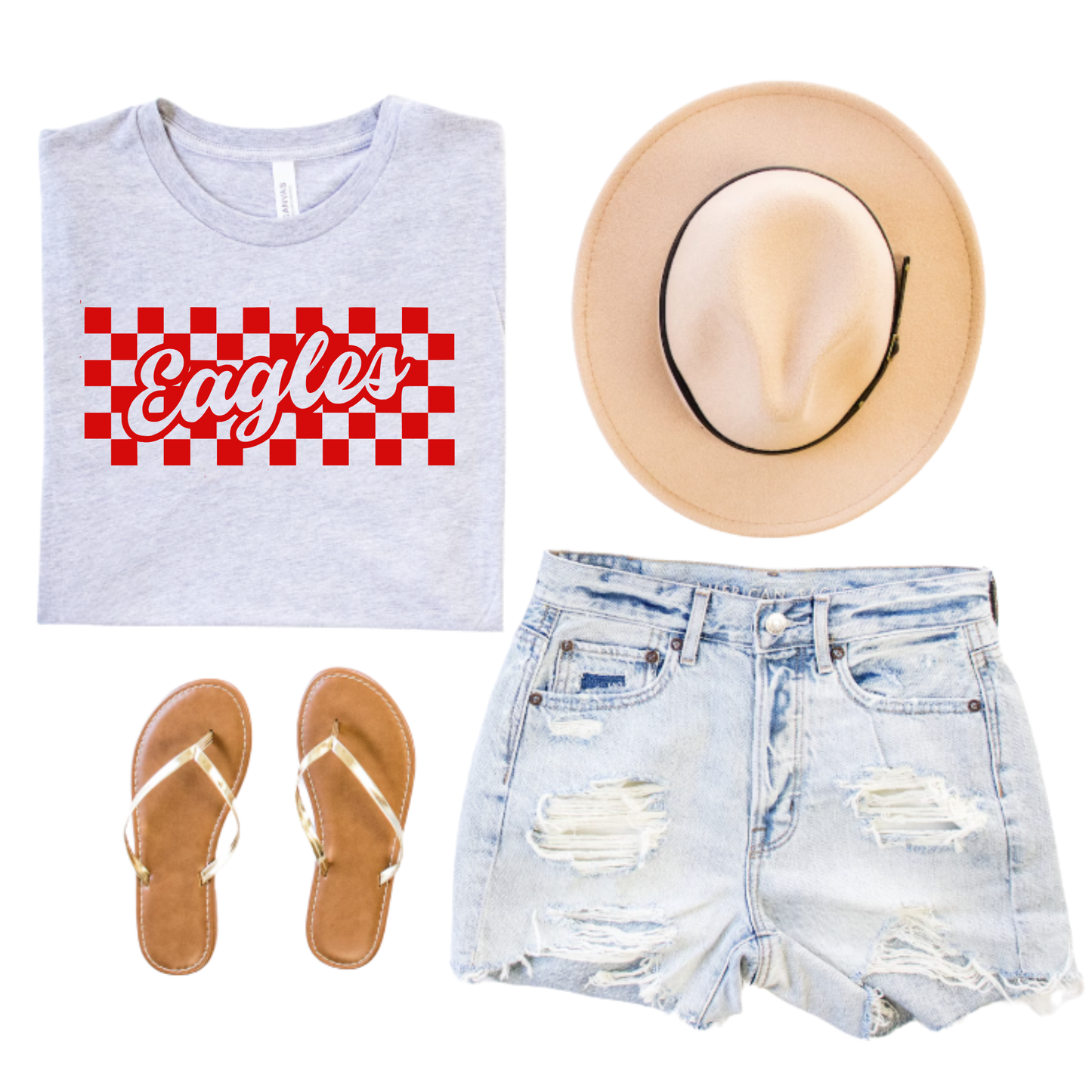 Liberty Benton Unisex T-Shirt EAGLES CHECKER