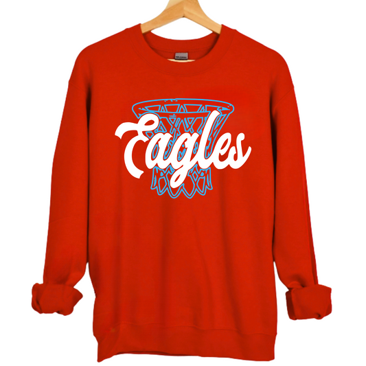 Eastwood Unisex Sweatshirt EAGLES BASKETBALL RED