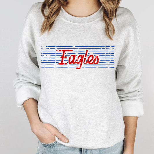 Liberty Benton Unisex Sweatshirt EAGLES LINES DISTRESSED ASH