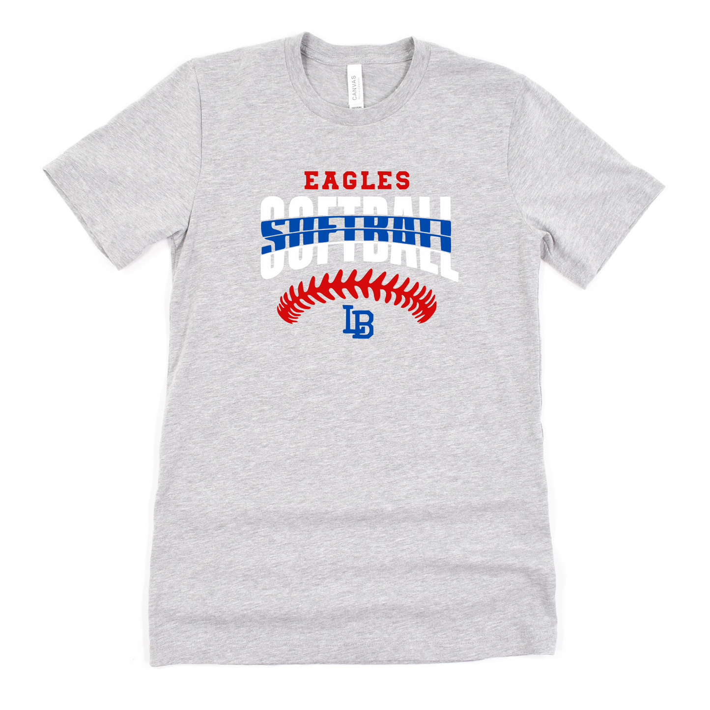 LBYBS Unisex T-Shirt SOFTBALL GREY
