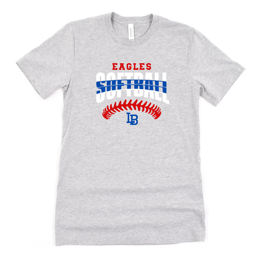 LBYBS Unisex T-Shirt SOFTBALL GREY