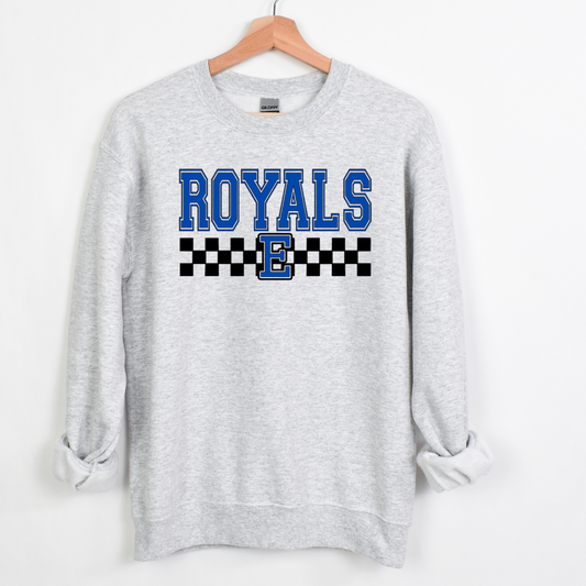 Elmwood Unisex Sweatshirt ROYALS CHECKERED