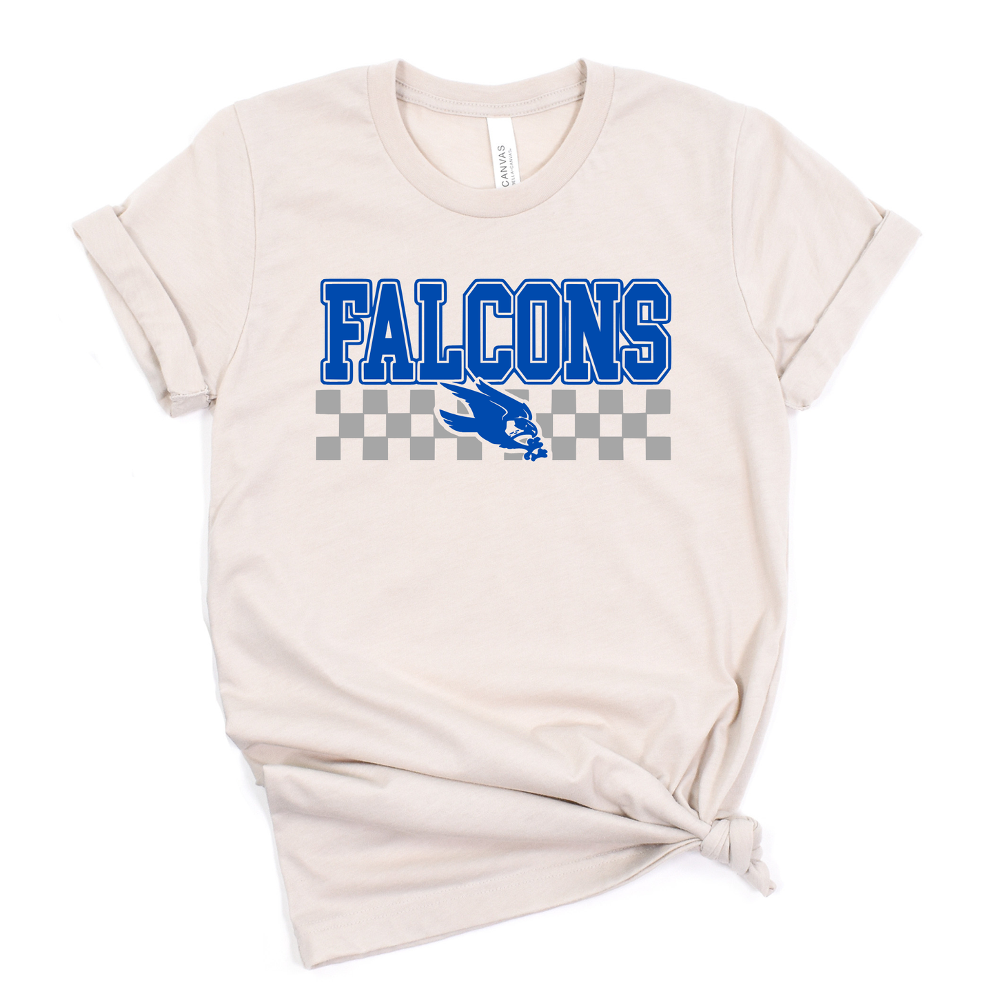 Riverdale Unisex T-Shirt FALCONS CHECKER HEATHER DUST