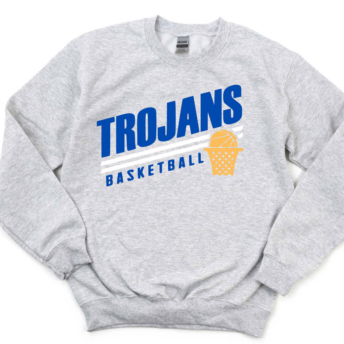 Findlay Unisex Sweatshirt TROJANS BASKETBALL GREY