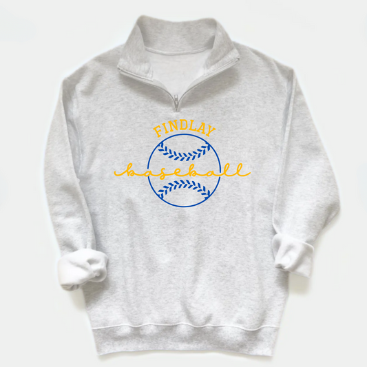 Findlay Quarter Zip Sweatshirt FINDLAY BASEBALL