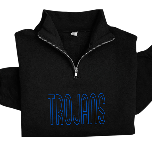 Findlay Quarter Zip Sweatshirt TROJANS BLACK