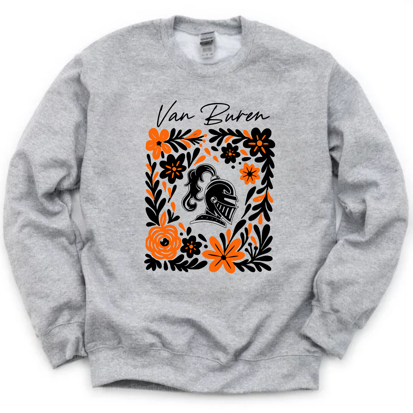 Van Buren Unisex Sweatshirt FLORAL GREY