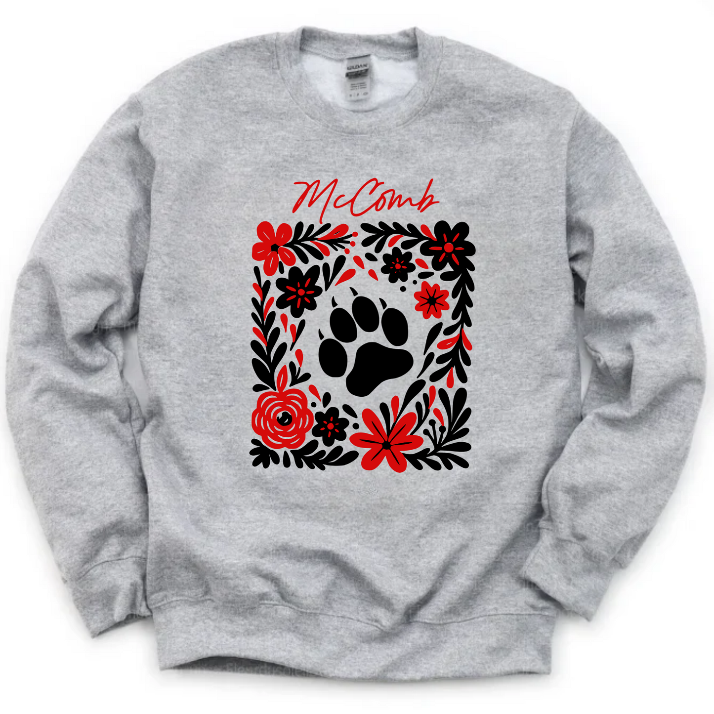 McComb Unisex Sweatshirt FLORAL GREY