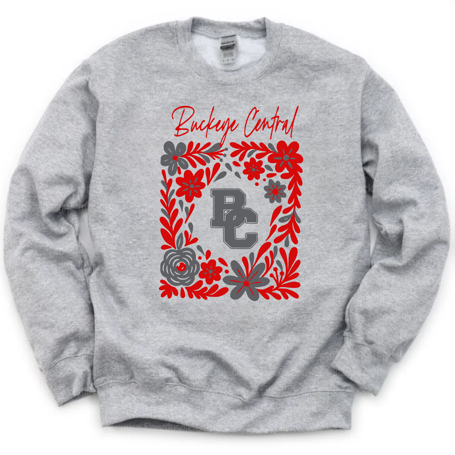 Buckeye Central Unisex Sweatshirt FLORAL GREY