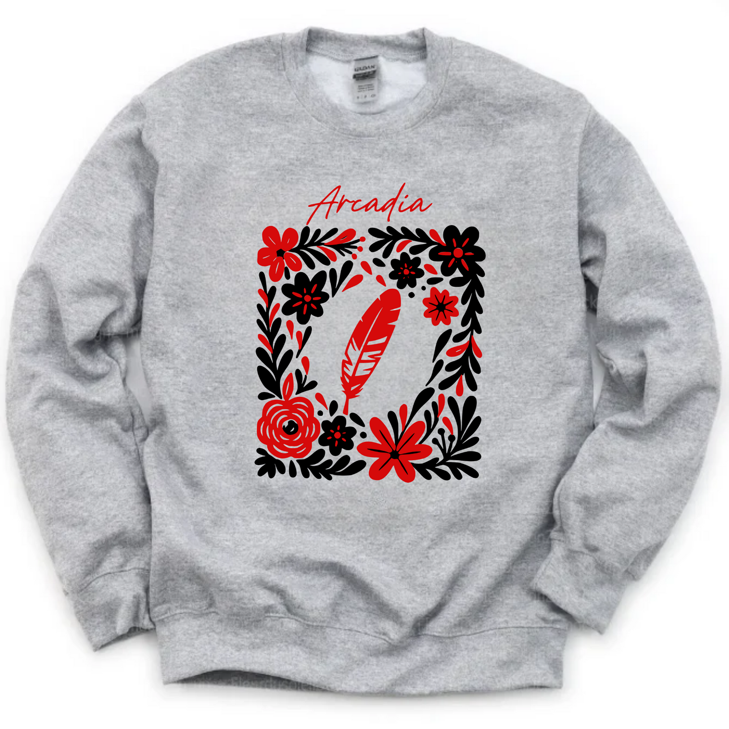 Arcadia Unisex Sweatshirt FLORAL GREY